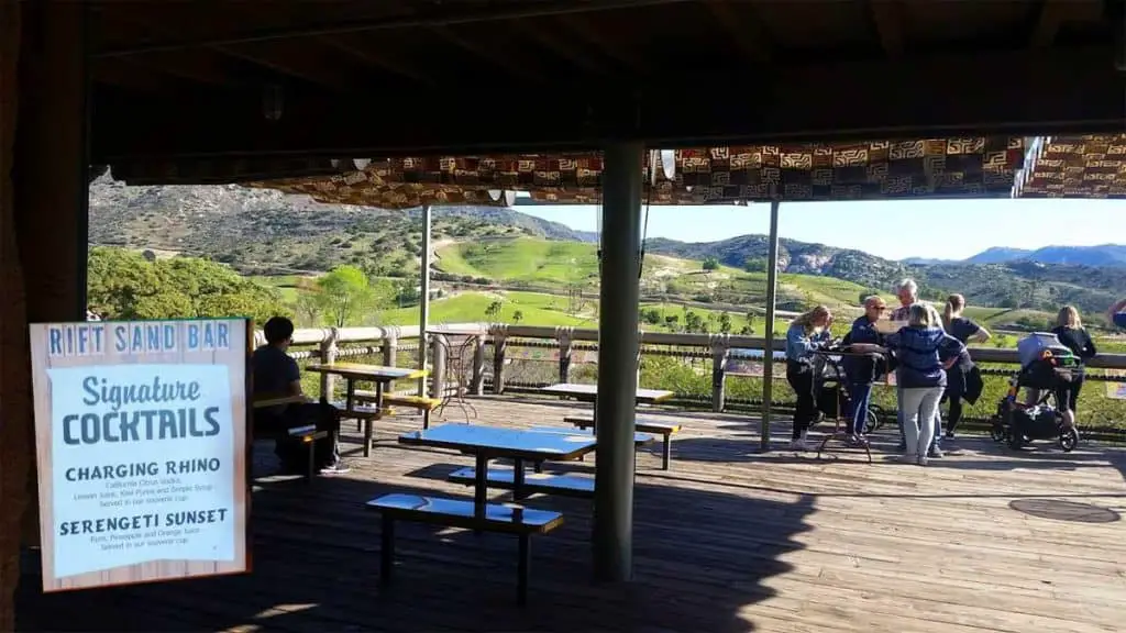 San Diego Safari Park's Rift Sand Bar with a great view