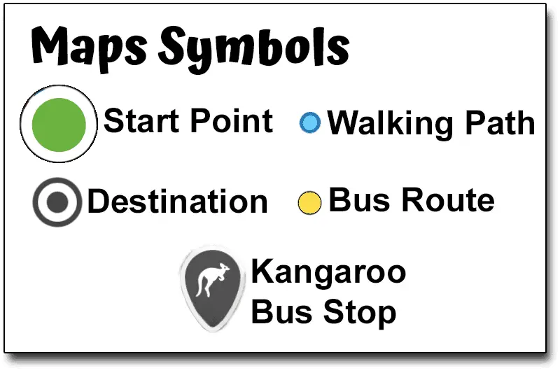 San Diego Zoo & Safari Park map symbols. 