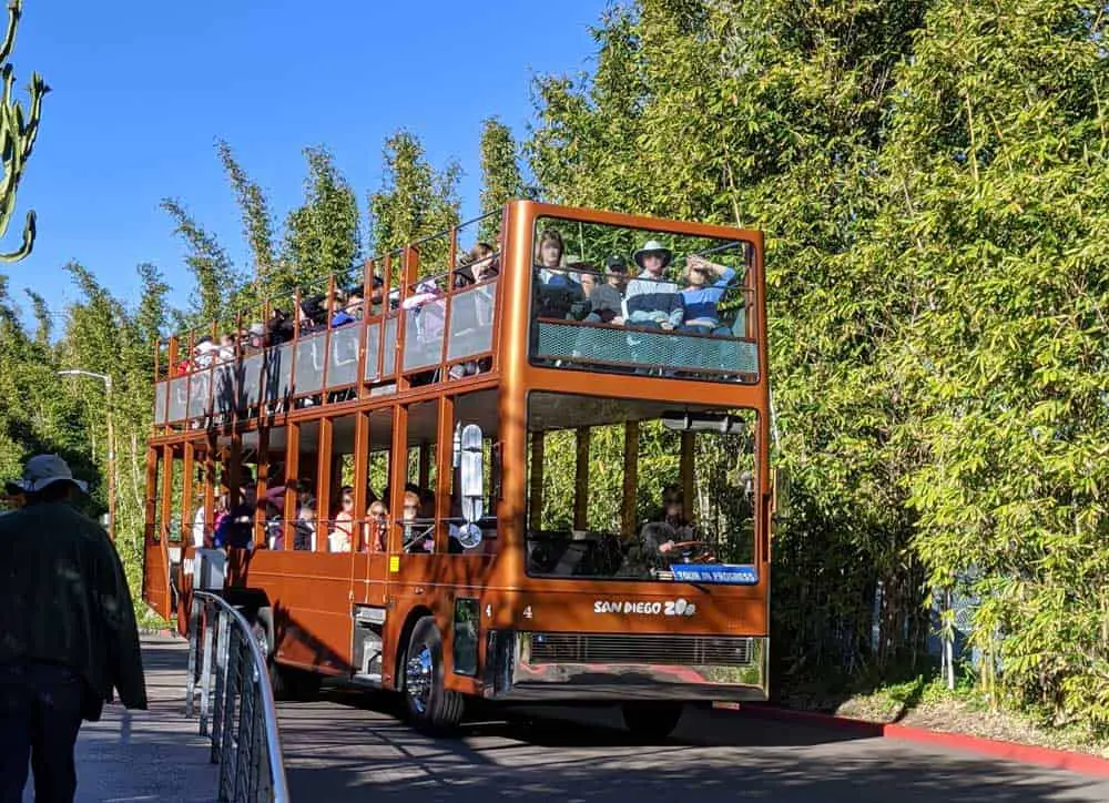 Guided Tour Bus at San Diego Zoo