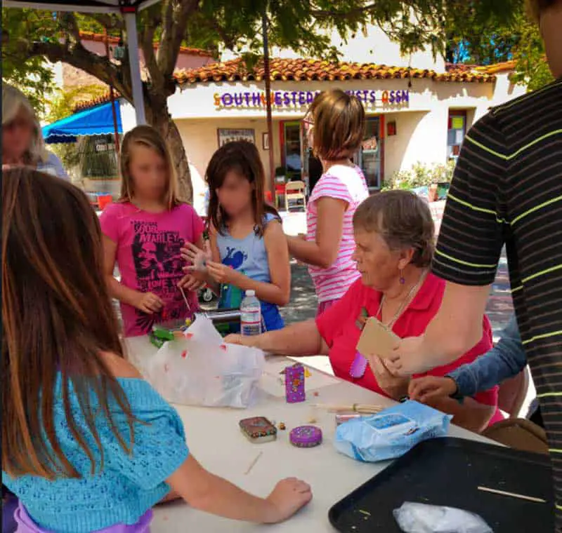 Spanish Village Art Classes in Balboa Park. For kids and Adults.
