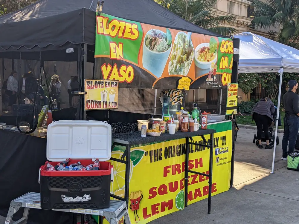 Balboa Park food vendor/food cart in San Diego