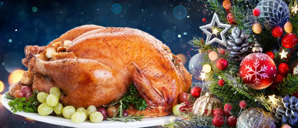 Hotel del Coronado Christmas Eve Buffet with roast turkey